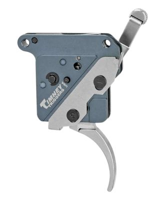 Timney Triggers Hit Curved Trigger for Remington 700, 8 oz. Draw, Right, Nickel, Steel w/Aluminum Housing