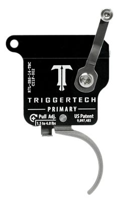 TriggerTech Primary Single-Stage Traditional Curved Trigger for Remington 700, 1.50-4 lb. Draw, Left, Aluminum