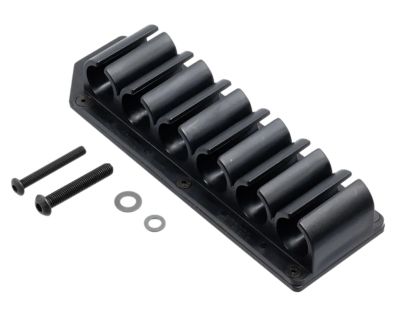Wilson Combat SideSaddle Polymer Shotshell Carrier with Mounting Plate for Remington 870/1100/1187, Holds 6 Rounds, Black