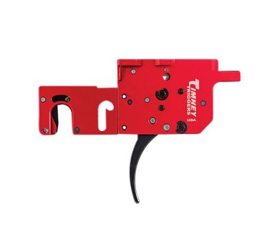 Timney Triggers RPR Two-Stage Curved Trigger for Ruger Precision, 8 oz./1 lb. Draw, Black/Red, Steel w/Aluminum Housing