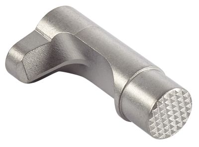Wilson Combat Bullet Proof Magazine Release for Tactical 1911 Handgun, Silver, Steel