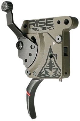 Rise Armament Reliant Curved Trigger, Black/Flat Dark Earth