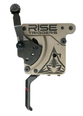 Rise Armament Reliant Trigger for AR-15, Black/Flat Dark Earth, Nitride, 7075 Aluminum