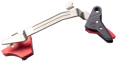 Timney Triggers Alpha Competition Straight Trigger for Most Glock Gen3-4, 9mm Luger/40 S&W, Black, Aluminum/Steel