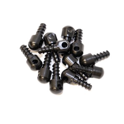 GrovTec Wood Screw Swivel Studs, 0.5 in., Black, 12-Pack