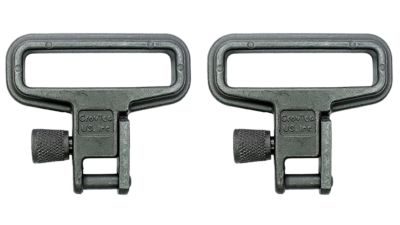 GrovTec Mil-Force Swivel Set for Rifles, 1.25 in., Black Zinc Phosphate, Steel