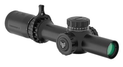Swampfox Optics 1-6x 24mm Tomahawk II Rifle Scope, 30mm Tube, BDC Red Reticle, Black