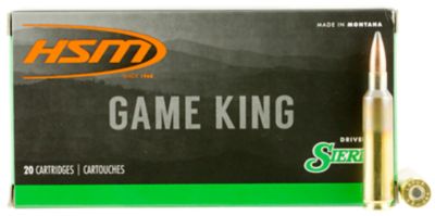 HSM Game King 6.5-284 Norma 140-Grain Sierra GameKing Spitzer Boat Tail Rifle Ammunition, 20 Rounds