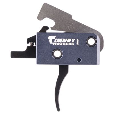 Timney Triggers Impact AR Curved Trigger for AR-Platform, 3 lb. Draw, Black, Steel w/Aluminum Housing
