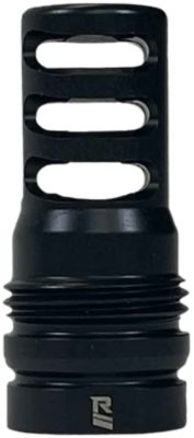 Rugged Suppressor 3 Port Brake, 338 Cal/8.6mm, 5/8 in. x 24 Thread, Dual Taper Locking System, Fits R.U.M. Mount, Black