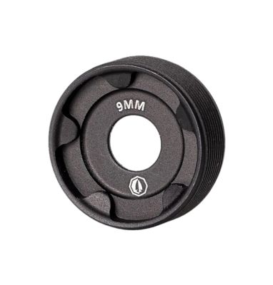 Rugged Suppressor 9mm Luger Front Cap, Black