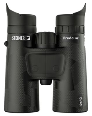 Steiner 10x 42mm Predator Fast-Close Focus Binoculars, Black Makrolon with Rubber Armor