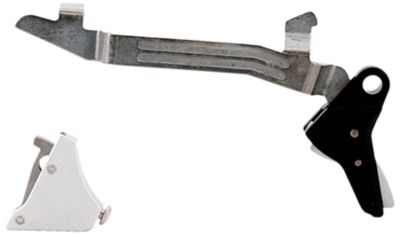 Timney Triggers Alpha Competition Straight Trigger for Glock Gen5/Glock 44, 9mm Luger/40 S&W/22 LR, Silver, Nickel/Aluminum