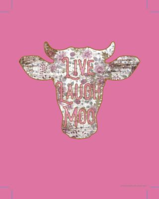 Goodie Two Sleeves Women's Short Sleeve Tee Live Laugh Moo
