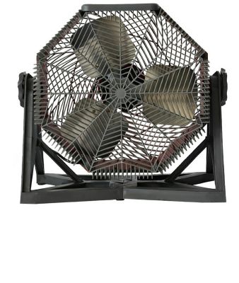 Image showing 2 th Hessaire 5100 CFM high velocity circulation floor fan, tiltable, hangable, 3 speed