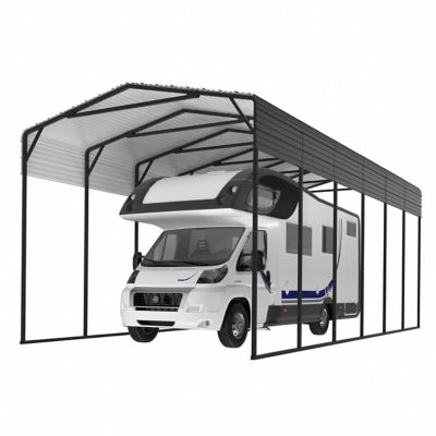 Veikous Galvanized Steel Carport Car Canopy and Shelter