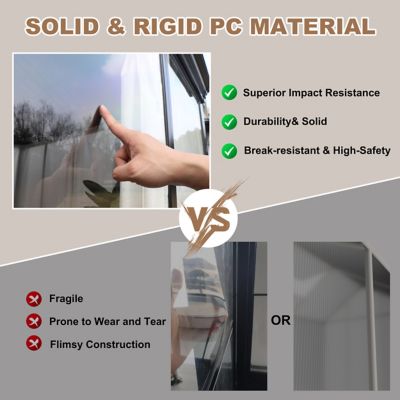 Image showing 2 th Veikous 16 x 12ft. Sunroom Aluminum Double Hardtop Gazebo with PC Mesh Screen