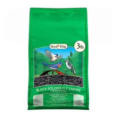 Royal Wing Dried Black Soldier Fly Bird Feed, 3 lb.