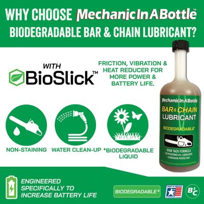 Image showing 3 th Mechanic In A Bottle Bar and Chain Oil, Oil-Free Lubricant, 24 oz., 2 pk.