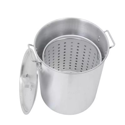 Image showing 2 th Vantana 30 qt. Aluminum Pot with Basket
