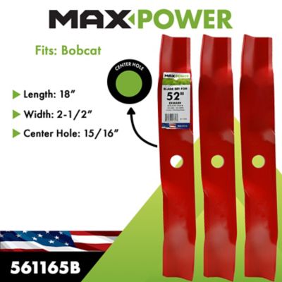 Image showing  52 in. 3-Blade Set for ExMark Mowers Replaces 103-6392, 103-6392-S
