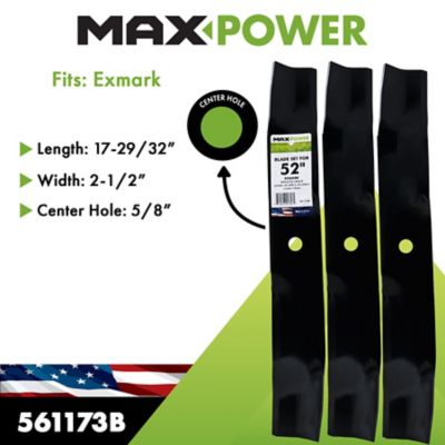 Image showing  52 in., 3-Blade Mulching Set for Exmark Mowers Replaces 633484, 103-6582-S, 103-6584-S