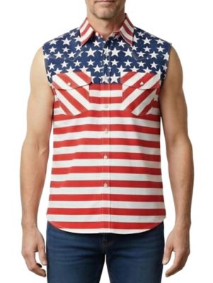 True Ridge Men's Sleeveless Bubba Button-Down Shirt