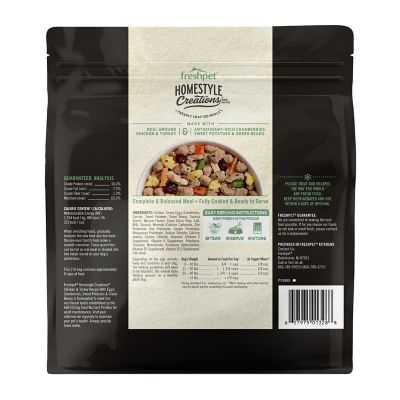Image showing  Homestyle Creations Chicken & Turkey Recipe Fresh Dog Food, 2 lb. Bag