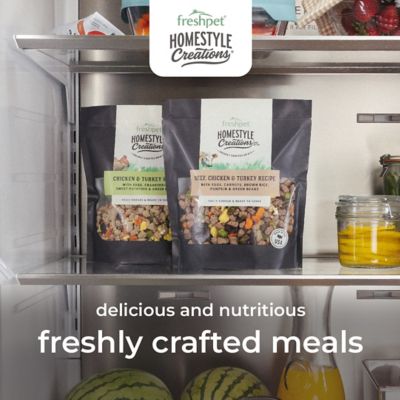 Image showing  Homestyle Creations Chicken & Turkey Recipe Fresh Dog Food, 2 lb. Bag
