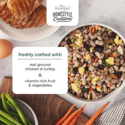 Image showing  Homestyle Creations Chicken & Turkey Recipe Fresh Dog Food, 2 lb. Bag