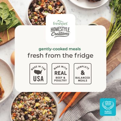 Image showing  Homestyle Creations Chicken & Turkey Recipe Fresh Dog Food, 2 lb. Bag