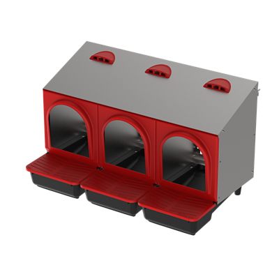 My Favorite Chicken Metal Rollout Chicken Nest Box, 3-hole