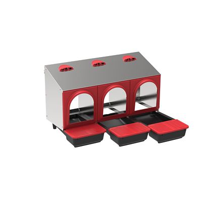 Image showing  Metal Rollout Chicken Nest Box, 3-hole