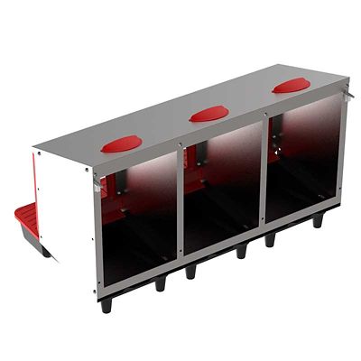 Image showing  Metal Rollout Chicken Nest Box, 3-hole