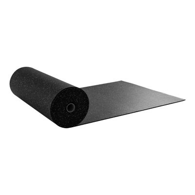 Image showing  48 x 120in. Gray Speckled Rubber Utility Mat, Slip-Resistant, 0.24 in. Thick for Garages, Gyms, Workshops, Stalls & More