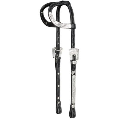 Tough1 Double Ear Headstall with Diamond Tooling