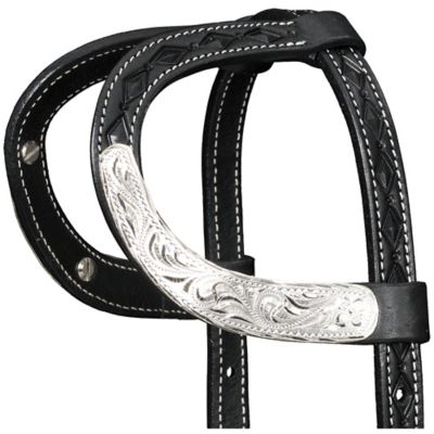 Image showing 2 th Tough1 Double Ear Headstall with Diamond Tooling