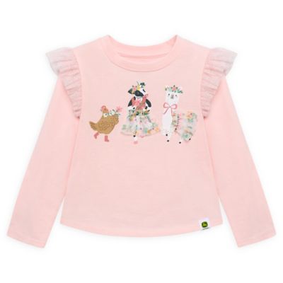 John Deere Tg Dancing Farm Friends Ls Tee