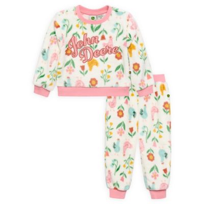 John Deere Ig Cozy Floral Plush Set