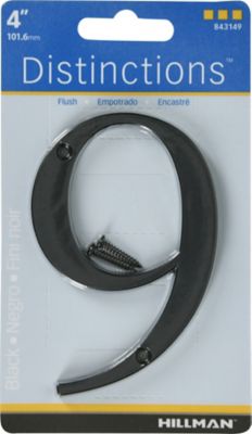 Hillman CHR-DIST-FLSH, 4 in.-#9 3, Black