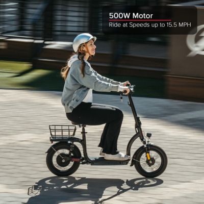 Image showing 7 th Coleman Powersports 500W Electric Scooter with Seat
