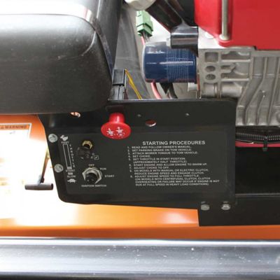 Image showing 3 th Brave Finish Cut Pull-Behind Mower, 60 in. Deck, GXV630 Honda Engine