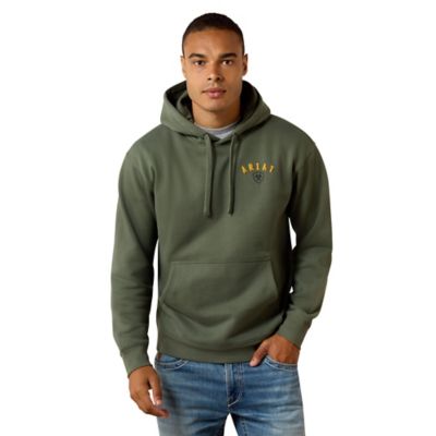 Ariat Men's Longhorn Thrashed Freedom Hoodie