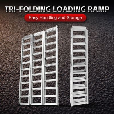 Image showing  84 x 55in. Trifold Aluminum Ramp 1,500 lb. Capacity