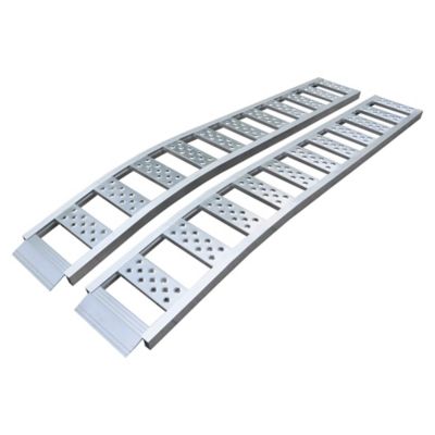 Uriah Products 90 x 12in. Arched Aluminum Ramp 1,500 lb. Capacity