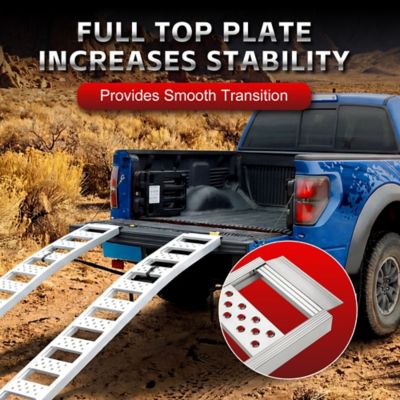 Image showing  90 x 12in. Arched Aluminum Ramp 1,500 lb. Capacity