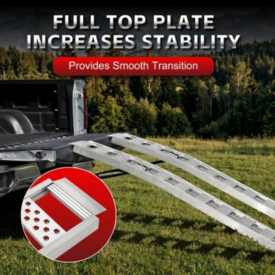 Image showing  90 x 12in. Arched Aluminum Ramp 3,000 lb. Capacity