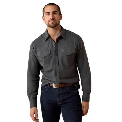 Ariat Men's Solid Twill Fitted Shirt