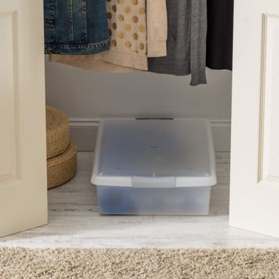Image showing 2 th IRIS USA 40 qt. Plastic Storage Bin with Lid