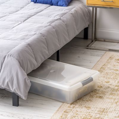 Image showing 4 th IRIS USA 40 qt. Plastic Storage Bin with Lid